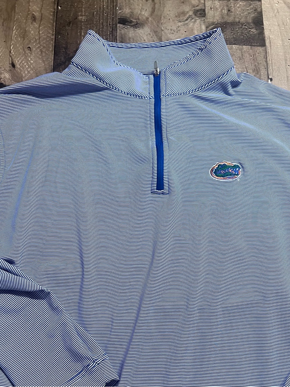 Peter Millar Florida Gators Stripe Quarter Zip Pullover XXL NNT - Picture 2 of 8
